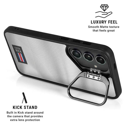Costa Rica Soccer Flag Galaxy S25 Kickstand Case